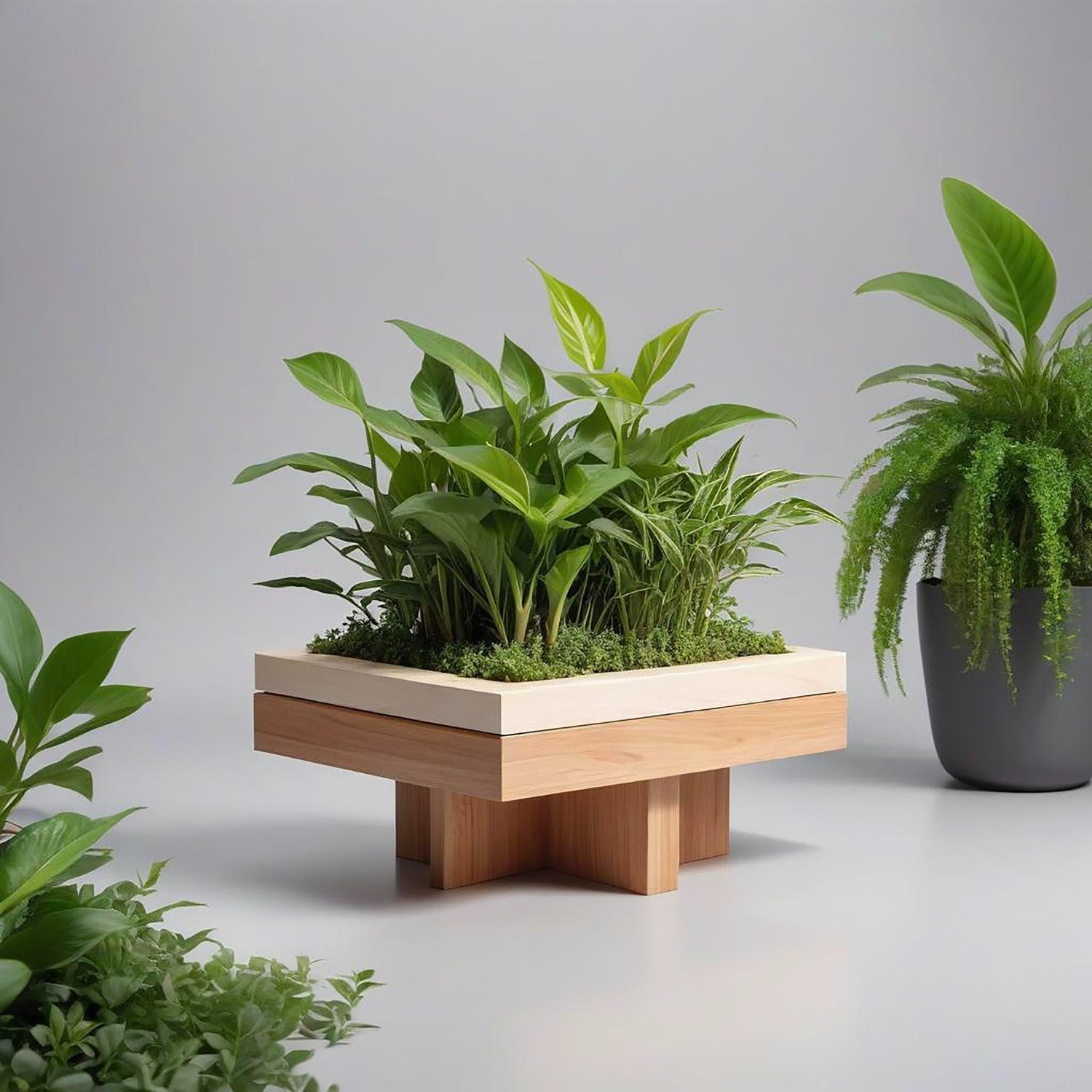 Plant and shelf styling